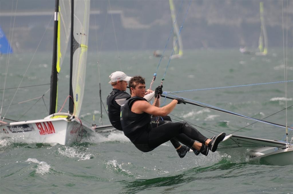 Nathan Outteridge and Iain Jensen (AUS 1) - 2009 49er World Championship - Medal Race © Gianni Tomazzoni